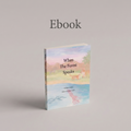 Book titled 'When The Forest Speaks' on a gray background